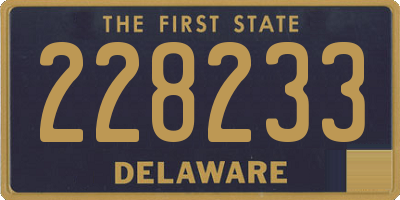 DE license plate 228233