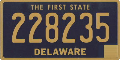 DE license plate 228235