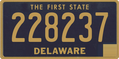 DE license plate 228237