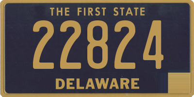 DE license plate 22824