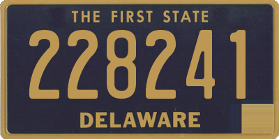 DE license plate 228241