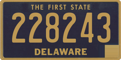 DE license plate 228243