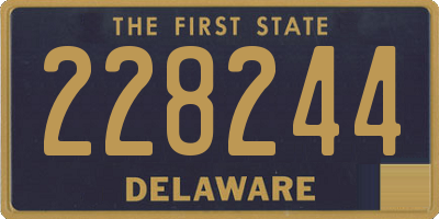 DE license plate 228244