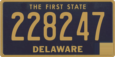 DE license plate 228247
