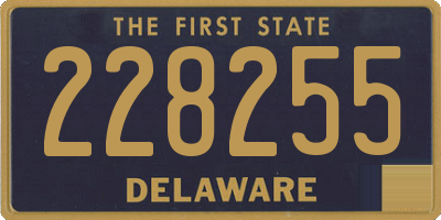 DE license plate 228255