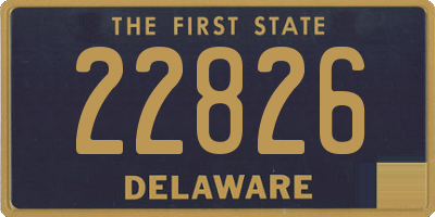 DE license plate 22826