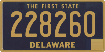 DE license plate 228260