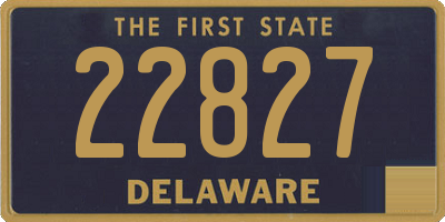 DE license plate 22827