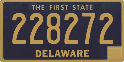 DE license plate 228272