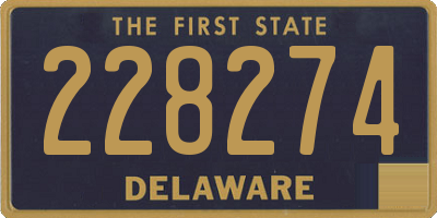 DE license plate 228274