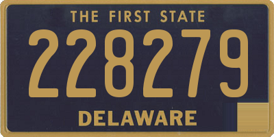 DE license plate 228279