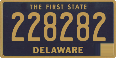 DE license plate 228282