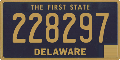 DE license plate 228297