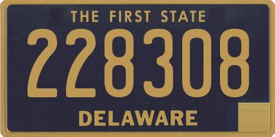 DE license plate 228308