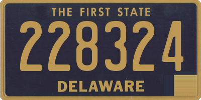 DE license plate 228324