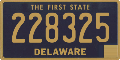 DE license plate 228325