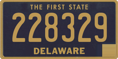 DE license plate 228329