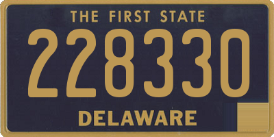 DE license plate 228330