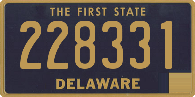 DE license plate 228331