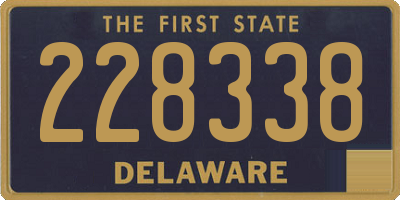 DE license plate 228338