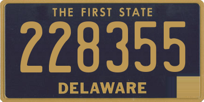 DE license plate 228355