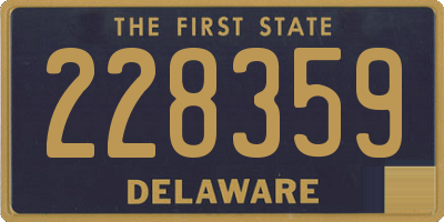 DE license plate 228359