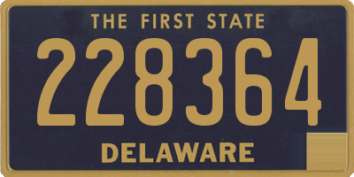 DE license plate 228364