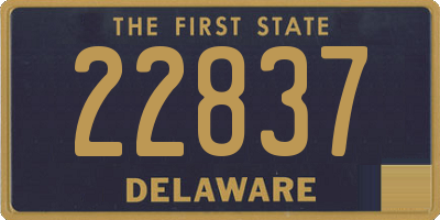 DE license plate 22837