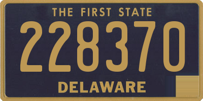 DE license plate 228370