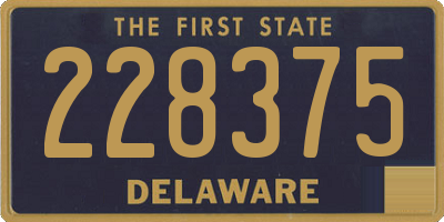 DE license plate 228375