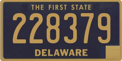 DE license plate 228379