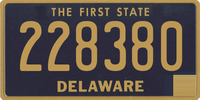 DE license plate 228380