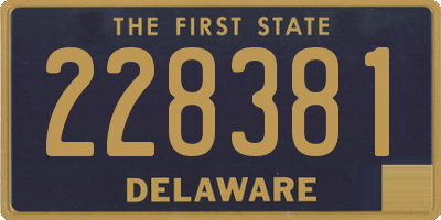 DE license plate 228381