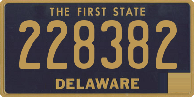 DE license plate 228382