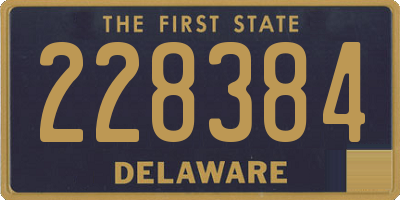 DE license plate 228384