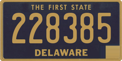 DE license plate 228385