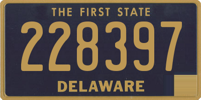 DE license plate 228397