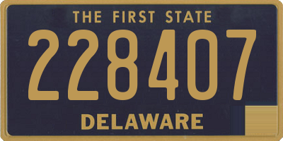 DE license plate 228407