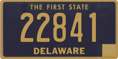 DE license plate 22841