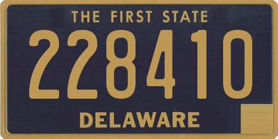 DE license plate 228410