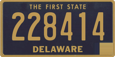 DE license plate 228414