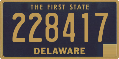 DE license plate 228417