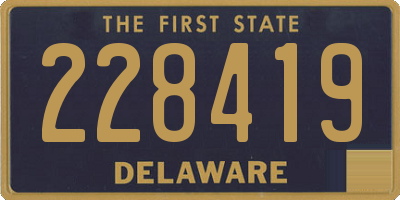 DE license plate 228419