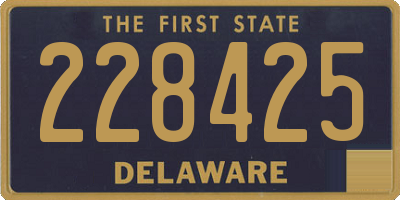 DE license plate 228425