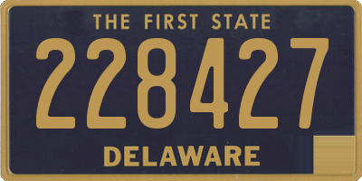 DE license plate 228427