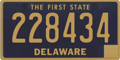 DE license plate 228434