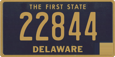 DE license plate 22844