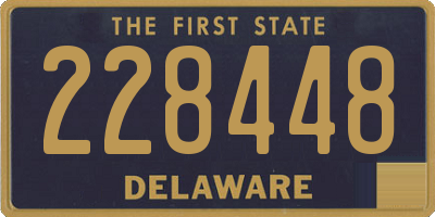 DE license plate 228448