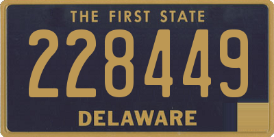 DE license plate 228449