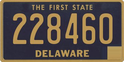 DE license plate 228460